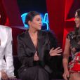 Khloé, Kourtney et Kim Kardashian sur le plateau de l'émission "Jimmy Kimmel Live!", le 2 avril 2019.