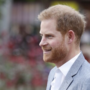 Le prince Harry, duc de Sussex, lors d'une réunion avec les acteurs de la santé mentale des adolescents et des jeunes adultes à Londres le 3 avril 2019.