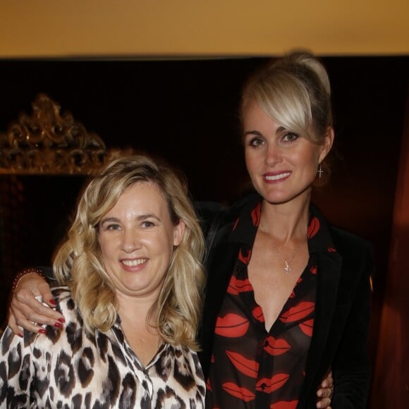 Laeticia Hallyday et Hélène Darroze à Paris en 2014.