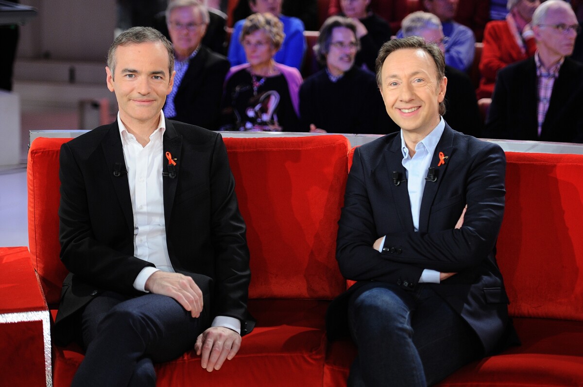 Photo : Exclusif - Franck Ferrand et Stéphane Bern - Enregistrement de