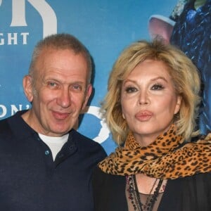 Jean-Paul Gaultier et Amanda Lear à la première du nouveau spectacle du Cirque du Soleil "Toruk", inspiré du film Avatar de J. Cameron à l'AccorHotels Arena de Bercy à Paris le 4 avril 2019. © Coadic Guirec/Bestimage