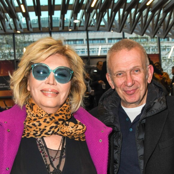 Amanda Lear et Jean-Paul Gaultier à la première du nouveau spectacle du Cirque du Soleil "Toruk", inspiré du film Avatar de J. Cameron à l'AccorHotels Arena de Bercy à Paris le 4 avril 2019. © Coadic Guirec/Bestimage