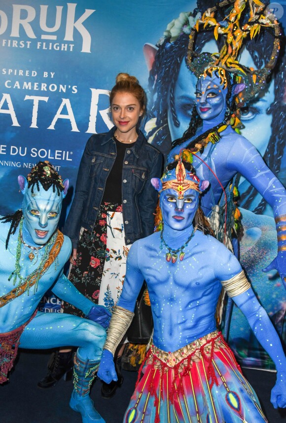 Victoria Monfort à la première du nouveau spectacle du Cirque du Soleil "Toruk", inspiré du film Avatar de J. Cameron à l'AccorHotels Arena de Bercy à Paris le 4 avril 2019. © Coadic Guirec/Bestimage