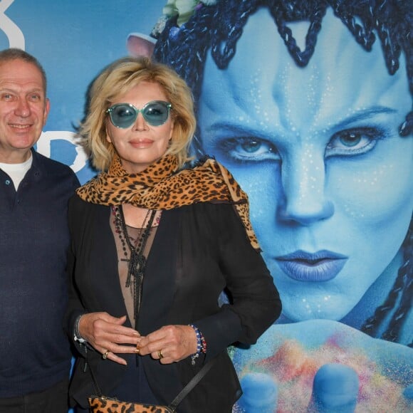 Jean-Paul Gaultier et Amanda Lear à la première du nouveau spectacle du Cirque du Soleil "Toruk", inspiré du film Avatar de J. Cameron à l'AccorHotels Arena de Bercy à Paris le 4 avril 2019. © Coadic Guirec/Bestimage