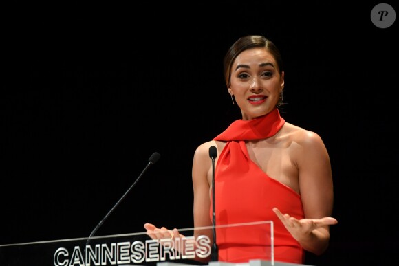 Lindsey Morgan - Soirée d'ouverture de la 2e édition du "Canneséries" au palais des Festivals à Cannes, France, le 5 avril 2019. © Rachid Bellak/Bestimage