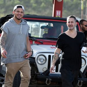 Charly Defrancesco et Marc Jacobs à Saint-Barthélemy le 24 décembre 2017.