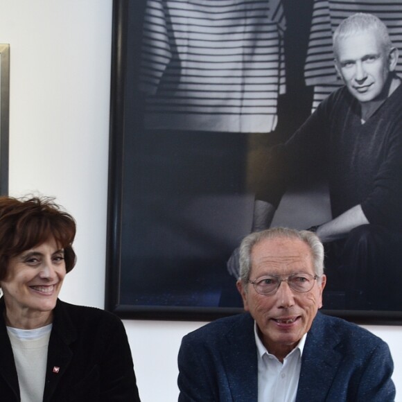 Exclusif - Francis Dagnan, Francine Leca, Inès de la Fressange, Philippe Deschepper - Le Grand Prix Photo Saint Tropez, les membres du jury sélectionnent les lauréats du concours, les bénéfices de la vente des tirages seront reversés à l'association Mécénat Chirurgie Cardiaque. Studio Harcourt, Paris, le 8 avril 2019. ©Giancarlo Gorassini / Bestimage Exclusive