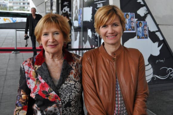 Nicole Gruyer et sa fille Frédérique Barkoff, le 5 mai 2014 au Palais Maillot à Paris.