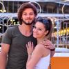 Rayane Bensetti et Denitsa Ikonomova - Lancement de la nouvelle Seat Ibiza Place de la Fontaine aux Lions sur le parvis de la Villette à Paris le 21 juin 2017. Sur cette grande roue, quatre nouvelles SEAT Ibiza permettent de faire un tour de 3 minutes à plus de 30m de hauteur avec vue sur la Tour Eiffel et sur Montmartre tout en découvrant l'intérieur de la voiture et toutes ses fonctionnalités High Tech !