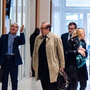 Bernard Tapie, sa femme Dominique Tapie et ses avocats Hervé Témime et Julia Minkowski enceinte (femme de B.Griveaux) - Affaire Tapie : plaidoirie des avocats de la défense, Tribunal de Paris , 11ème chambre correctionnelle, 2ème section, Paris le 4 avril 2019. ©Pierre Perusseau / Bestimage