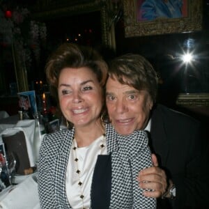 Bernard Tapie et sa femme Dominique - Michou fête ses 85 ans et les 60 ans de son cabaret à Paris le 20 juin 2016.