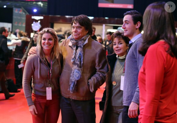 Bernard Tapie avec sa femme Dominique, sa fille sophie Tapie et son compagnon Raphaël Goehrs - Dans le cadre du Gucci Paris Masters a eu lieu l'epreuve "Style & Competition for AMADE" a Villepinte le 7 décembre 2013.