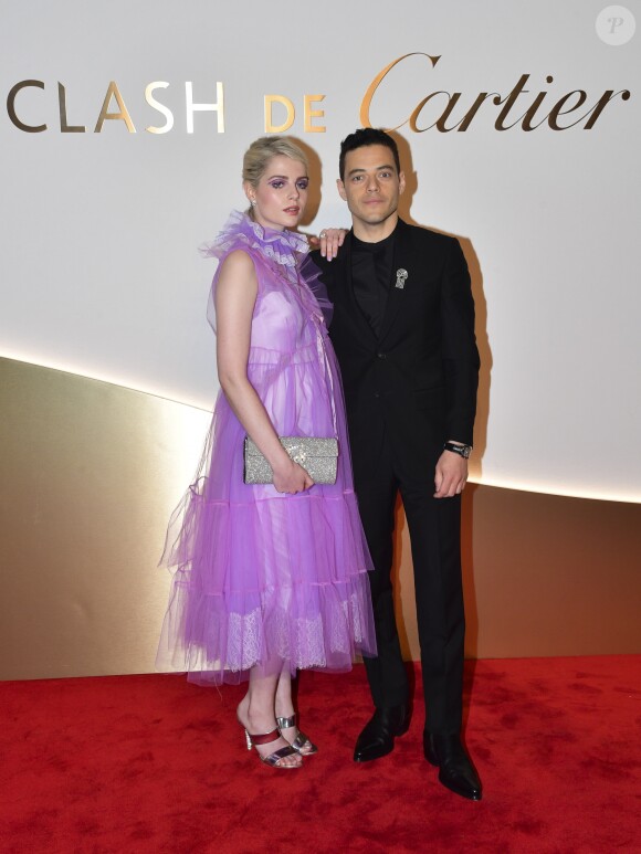 Lucy Boynton et Rami Malek assistent à la soirée de lancement de la collection "Clash De Cartier" à la Conciergerie à Paris, France, le 10 avril 2019. © Pierre Perusseau/Bestimage