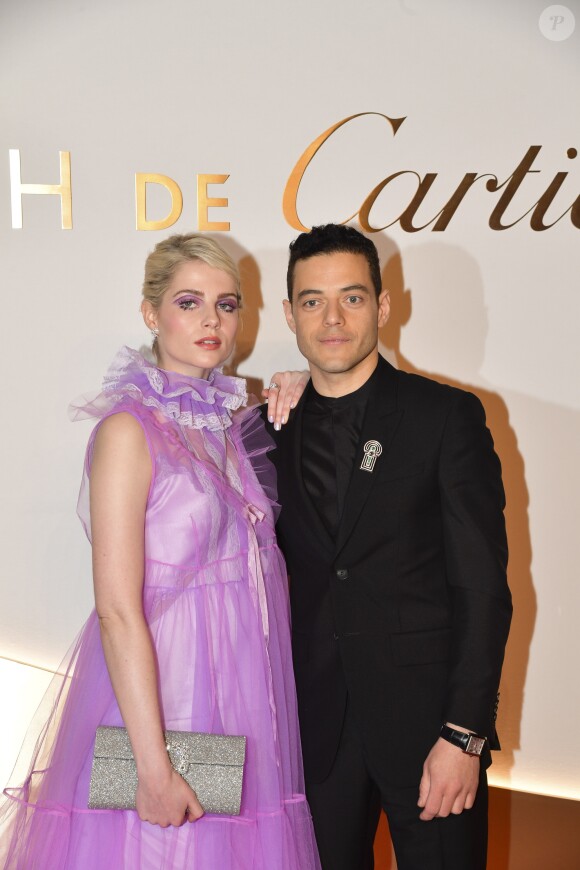 Lucy Boynton et Rami Malek assistent à la soirée de lancement de la collection "Clash De Cartier" à la Conciergerie à Paris, France, le 10 avril 2019. © Pierre Perusseau/Bestimage