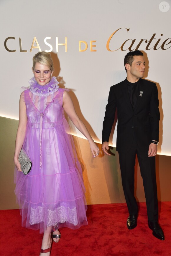 Lucy Boynton et Rami Malek assistent à la soirée de lancement de la collection "Clash De Cartier" à la Conciergerie à Paris, France, le 10 avril 2019. © Pierre Perusseau/Bestimage