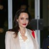 Envoyée spéciale du Haut-Commissariat pour les réfugiés de l'ONU, Angelina Jolie a pris le contre-pied du discours de Donald Trump à New York, le 29 mars 2019.