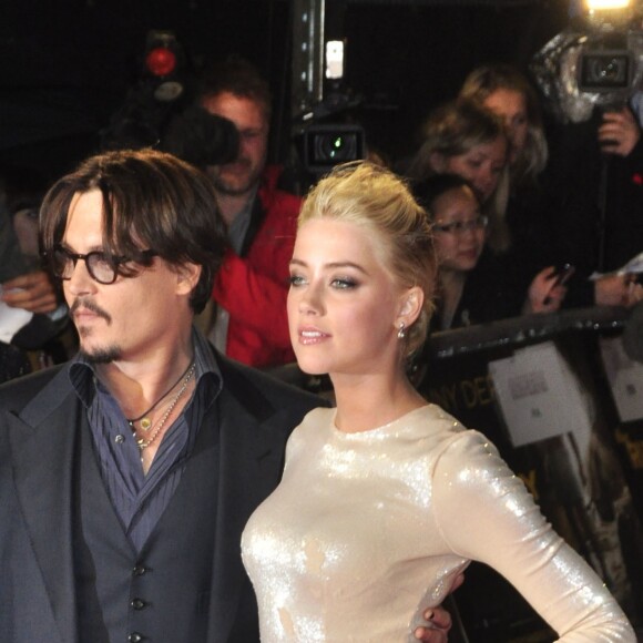 Johnny Depp et Amber Heard à Londres en 2011.