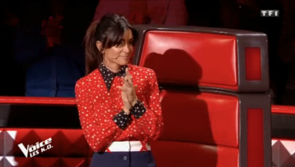 Jenifer dans "The Voice 8" sur TF1, le 13 avril 2019.