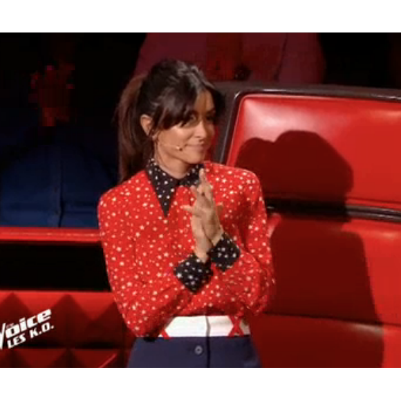 Jenifer dans "The Voice 8" sur TF1, le 13 avril 2019.