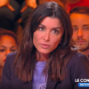 Jenifer s'explique sur les larmes dans "The Voice" (TF1) sur le plateau de Cyril Hanouna dans "Touche pas à mon psote" (C8) lundi 18 mars 2019.