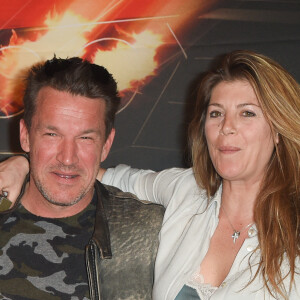 Benjamin Castaldi et sa femme Aurore Aleman - Avant-première du film "Taxi 5" au cinéma le Grand Rex à Paris, France, le 8 avril 2018. © Coadic Guirec/Bestimage