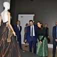 La princesse Mary de Danemark lors de l'inauguration de l'exposition "Fashioned from Nature" à Copenhague le 12 avril 2019