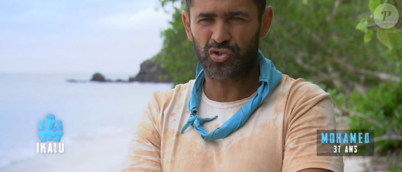 Mohamed dans "Koh-Lanta, la guerre des chefs" (TF1) le 19 avril 2019.