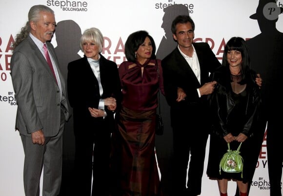 Patrick Duffy, Linda Evans, Shirley Bassey, Raphaël Enthoven et Lio - Grace Kelly 90 Years, exposition hommage à la princesse Grace de Monaco pour le 90ème anniversaire de sa naissance au Musée des Collections des voitures princières à Monaco le 18 avril 2019. © Jean-François Ottonello / Nice Matin / Bestimage