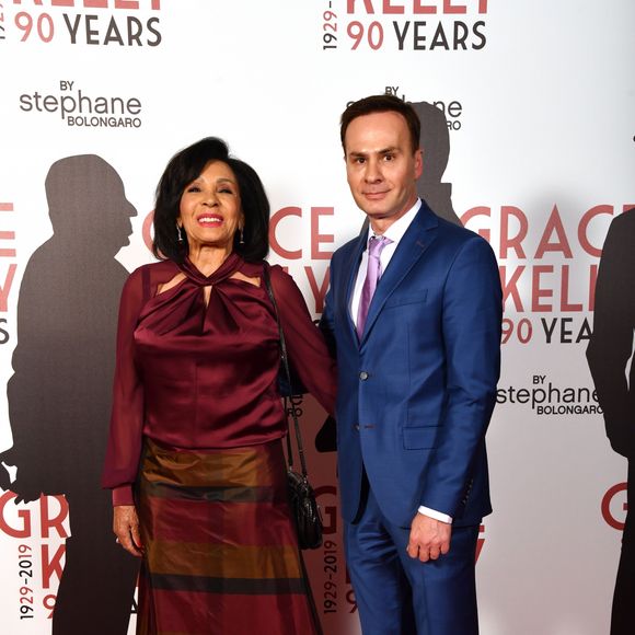Shirley Bassey - "Grace Kelly 90 Years", exposition hommage à la princesse Grace de Monaco pour le 90ème anniversaire de sa naissance au Musée des Colections des voitures princières à Monaco le 18 avril 2019. © Bruno Bebert/Bestimage