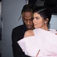 Travis Scott et sa compagne Kylie Jenner - Les célébrités arrivent à la 61ème soirée annuelle des GRAMMY Awards à Los Angeles, le 10 février 2019.