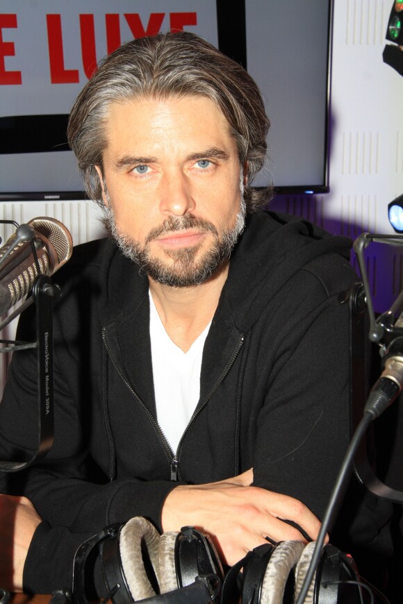 Exclusif - Anthony Dupray lors de l'émission "Le Show de Luxe" sur la Radio Voltage à Paris, France, le 14 mars 2219. © Philippe Baldini/Bestimage