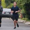 Exclusif - Reese Witherspoon fait un jogging avec son fils Deacon à Los Angeles, le 20 avril 2019.