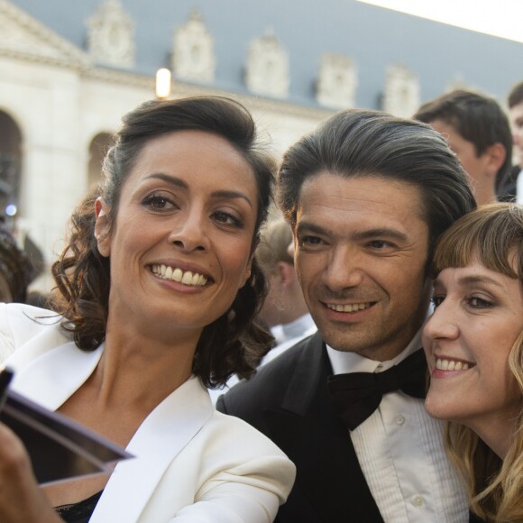 Exclusif - Leïla Kaddour-Boudadi , Gautier Capuçon et Daphné Burki - Soirée spéciale " Notre Dame de Paris, Le Grand Concert " qui s'est déroulée dans la Cour des Invalides à Paris 7eme et diffusée sur France 2 samedi 20 Avril 2019. Au programme de ce concert de solidarité, animé par S. Bern et M.S. Lacarrau : une pléiade d'artistes qui interpréteront des chansons inspirées de la Ville Lumière et de la comédie musicale " Notre-Dame de Paris ".De grands noms de la chanson se mélangeront à des figures du classique.Des reportages consacrés à l'histoire de la cathédrale ponctueront leurs prestations, de même que les interventions des habitués de Notre-Dame. Les téléspectateurs qui le souhaitent pourront faire un don par Internet. © Pierre Perusseau / Bestimage