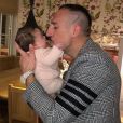 Franck Ribéry photographiée par sa femme Wahiba avec leur fille Keltoum à l'occasion de ses 36 ans. Instagram, le 7 avril 2019.