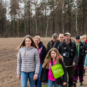 La princesse héritière Victoria de Suède en promenade dans le comté de Halland le 12 avril 2019 dans le cadre de son programme de promotion des paysages suédois. © Raphael Stecksén/Cour royale de Suède