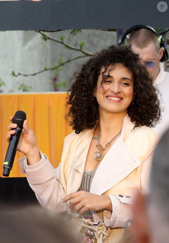 Camélia Jordana - 34ème édition du festival de Mode, de Photographie et d'Accessoires de mode à Hyères le 25 avril 2019. © Dominique Jacovides/Bestimage