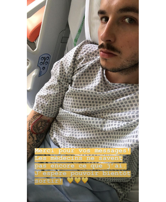 Le chanteur Olympe hospitalisé - Instagram, vendredi 26 avril 2019