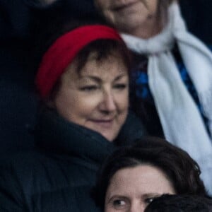 Emmanuel Macron et Hatem Ben Arfa lors de la victoire du Stade Rennais (2-2, 6-5 aux t.a.b.) en finale de la Coupe de France contre le PSG le 27 avril 2019 au Stade de France.