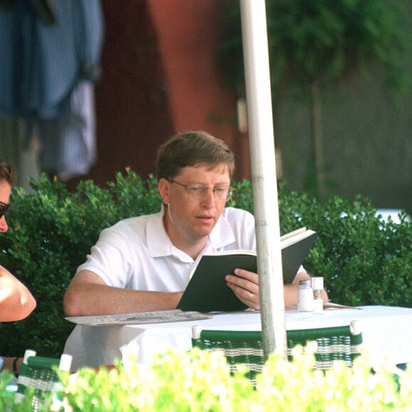 Bill et Melinda Gates en Italie en 1996.