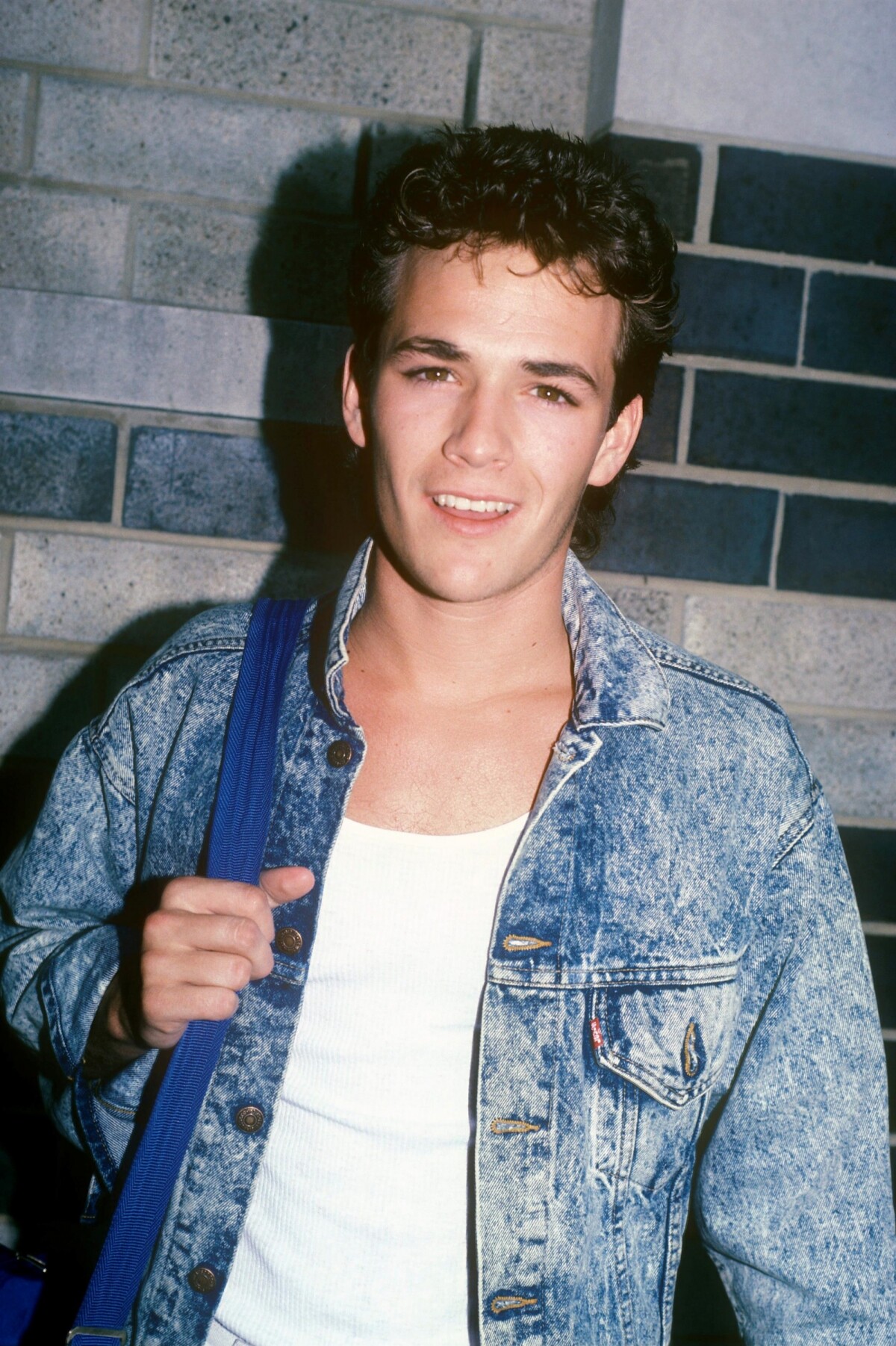 Luke Perry Reebok Photo : Luke Perry en 1987. - Ode (Purepeople)