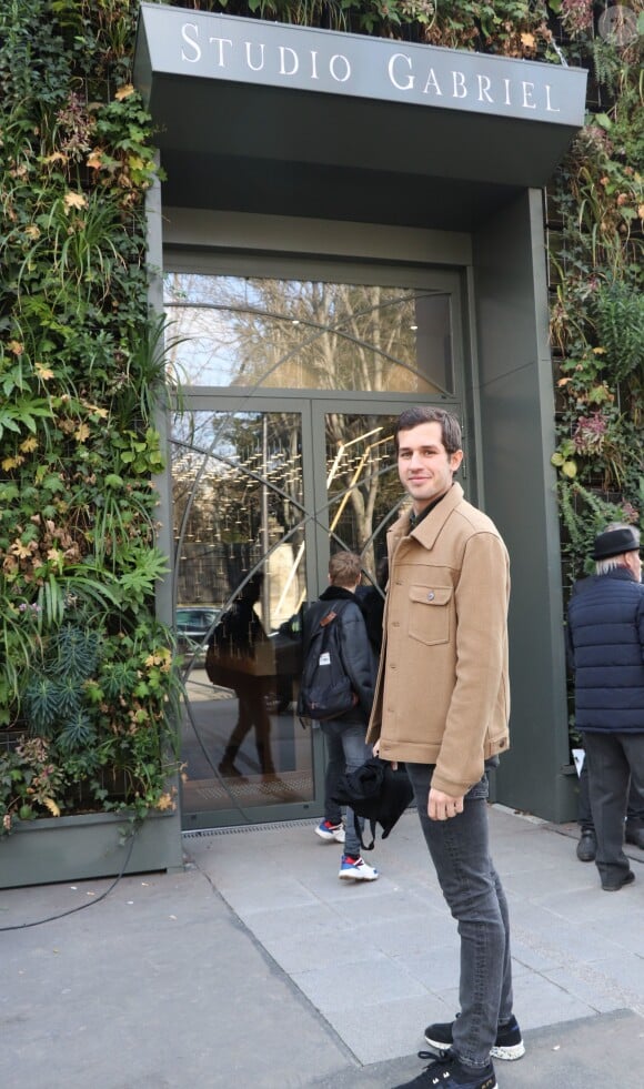 Victor Belmondo, le petit fils de Jean-Paul Belmondo - Personnalités au studio Gabriel pour l'enregistrement de l'émission Vivement Dimanche à Paris le 20 février 2019.