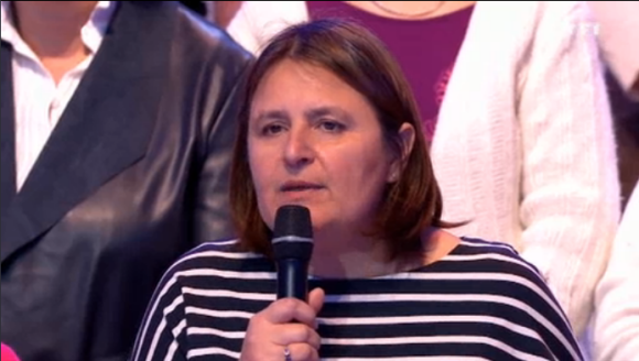 Sophie, la maman de Paul dans "Les 12 Coups de midi" sur TF1, le 5 mai 2019.