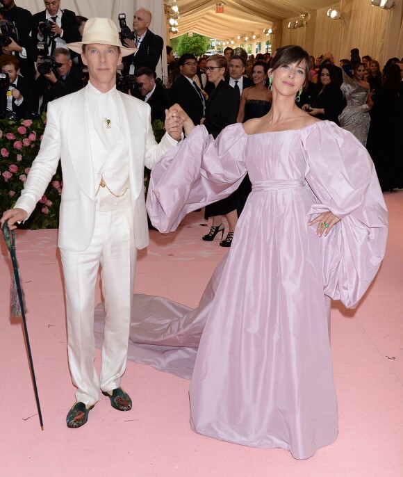 Benedict Cumberbatch et sa femme Sophie Hunter - Arrivées des people à la 71ème édition du MET Gala (Met Ball, Costume Institute Benefit) sur le thème "Camp: Notes on Fashion" au Metropolitan Museum of Art à New York, le 6 mai 2019