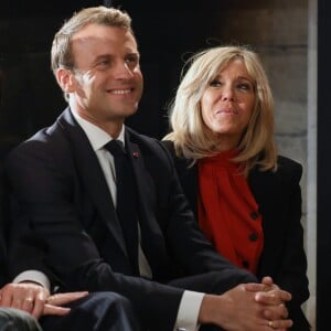 Emmanuel Macron et la première dame Brigitte Macron au Château de Chambord dans le cadre des célébrations du 500e anniversaire de la mort de Léonard de Vinci, Loir-et-Cher, France, le 2 mai 2019.© Stéphane Lemouton / Bestimage