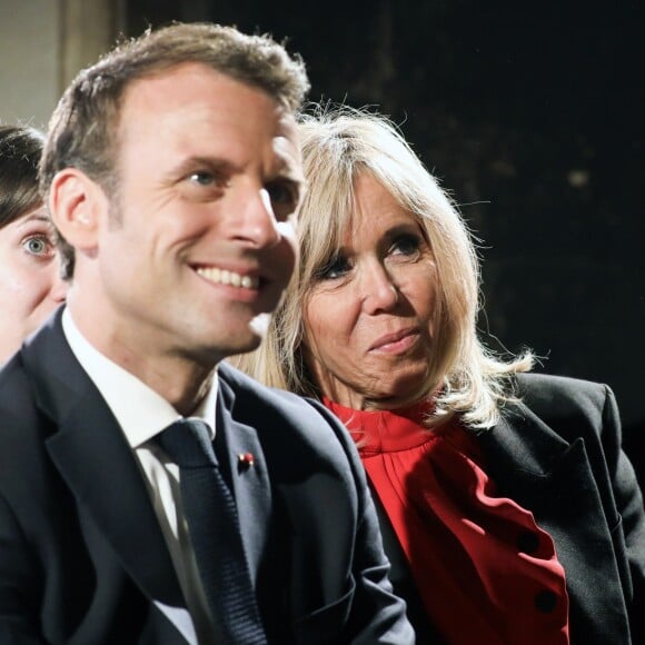 Emmanuel Macron et la première dame Brigitte Macron au Château de Chambord dans le cadre des célébrations du 500e anniversaire de la mort de Léonard de Vinci, Loir-et-Cher, France, le 2 mai 2019.© Stéphane Lemouton / Bestimage