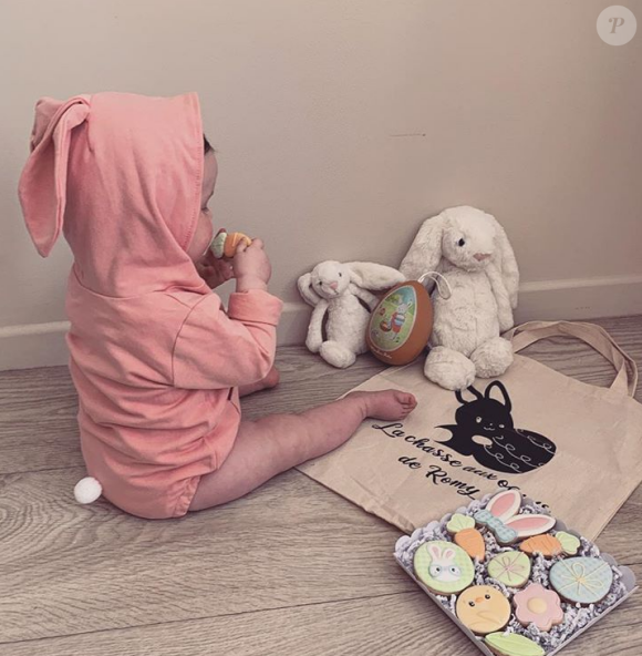Romy, la fille de Tiffany et Justin de "Mariés au premier regard", à Pâques - Instagram, 21 avril 2019