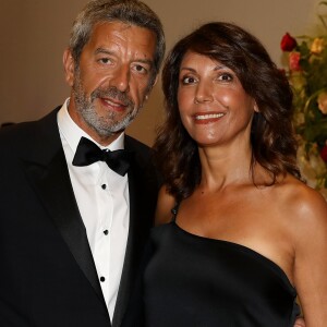 Michel Cymes et sa femme Nathalie - Arrivées des people à la 70ème édition du gala de la Croix Rouge monegasque à Monaco le 27 juillet 2018. © Dominique Jacovides/Bestimage