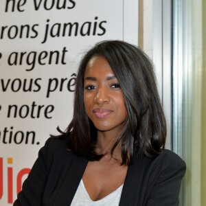 Hapsatou Sy lors de la remise des prix CréAdie à Paris. Le 11 avril 2019 © Veeren / Bestimage