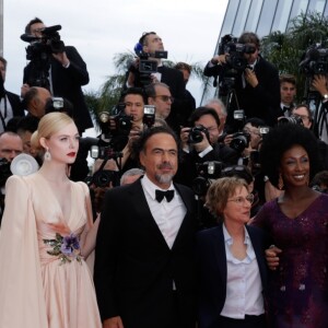 Robin Campillo, Enki Bilal, Yorgos Lanthimos, Alice Rohrwacher, Pawel Pawlikowski, Maimouna N'Diyae, Kelly Reichardt, Alejandro Gonzalez Inarritu, Elle Fanning - Montée des marches du film "The Dead Don't Die" lors de la cérémonie d'ouverture du 72ème Festival International du Film de Cannes. Le 14 mai 2019 © Borde / Bestimage  Red carpet for the movie "The Dead Don't Die" during opening ceremony of the 72th Cannes International Film festival. On may 14th 201914/05/2019 - 