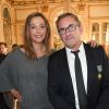 Exclusif - Sandrine Quétier et Christophe Dechavanne - Christophe Dechavanne reçoit le grade d'Officier des Arts et des Lettres au Ministère de la Culture à Paris le 15 mai 2019. © Coadic Guirec / Bestimage